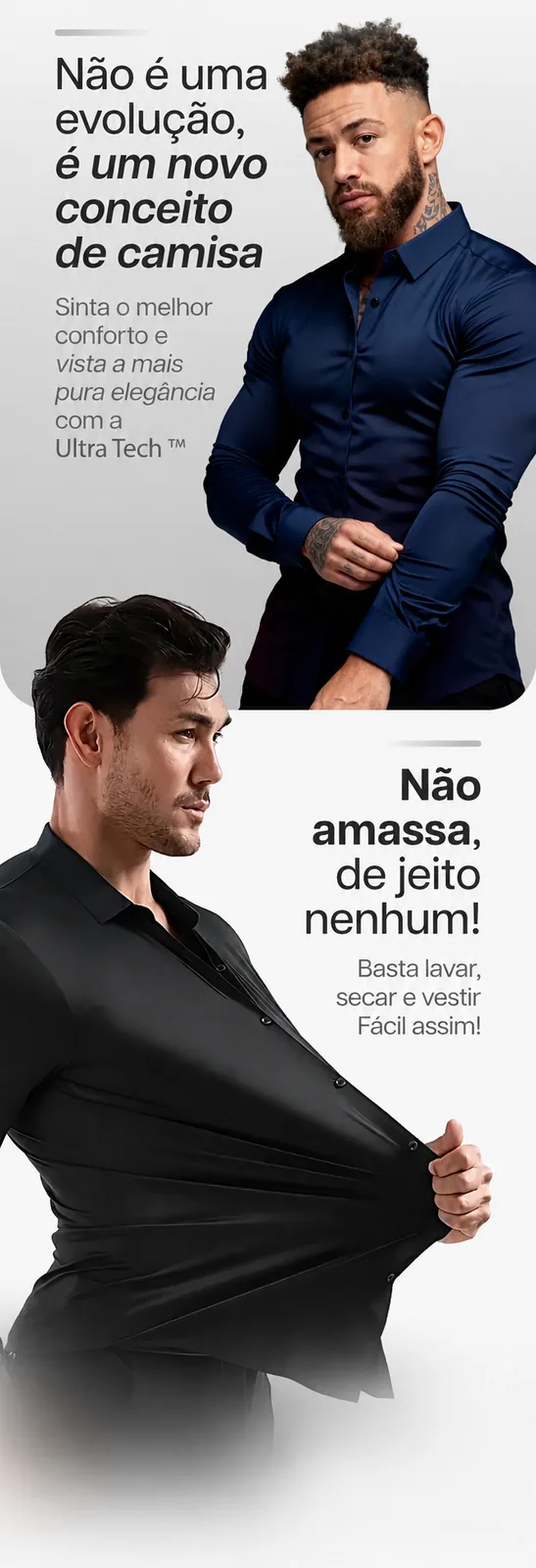 Não é uma evolução, é um novo conceito de camisa